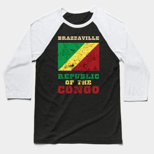 Flag of Republic of the Congo Baseball T-Shirt